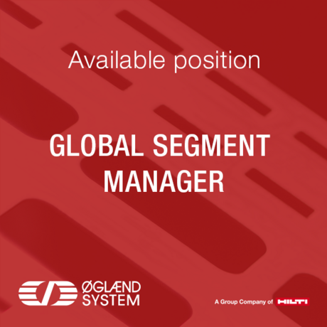 Available position for Global segment manager 