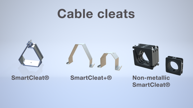 Overview of our cable cleat types - SmartCleat